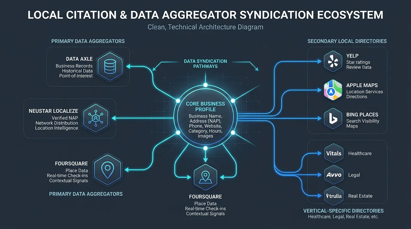 Local Citation Data Aggregator Syndication Ecosystem