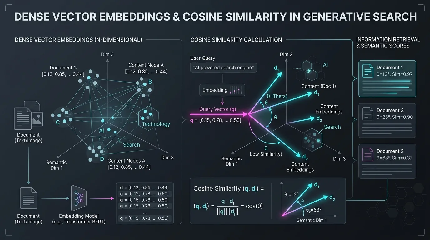 Neural Vector Embeddings Cosine Retrieval